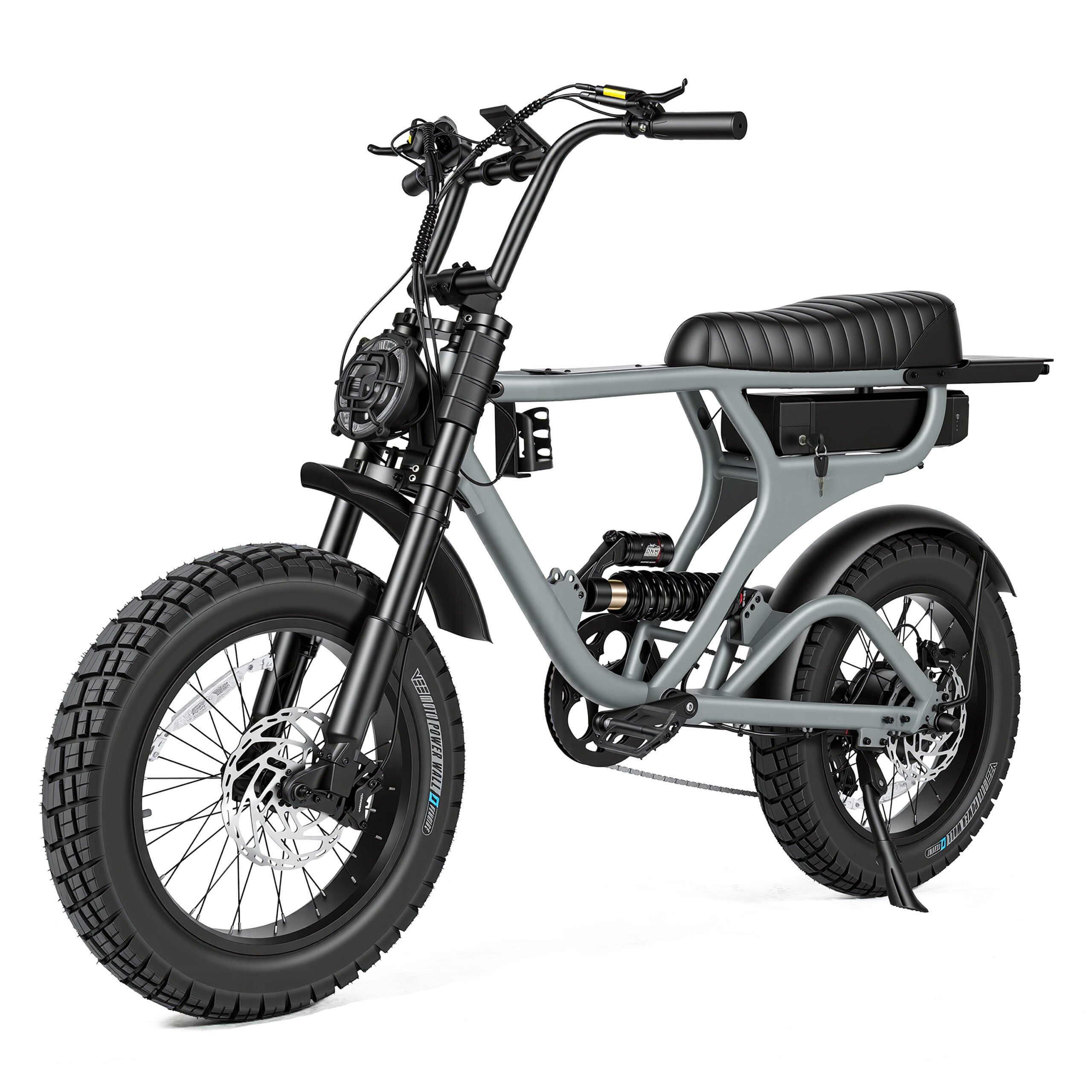 ATV08HXS Customizable Full Suspension Electric Bike 20-Inch Fat Tire E-Bike with cut off mechanism at 25km/h